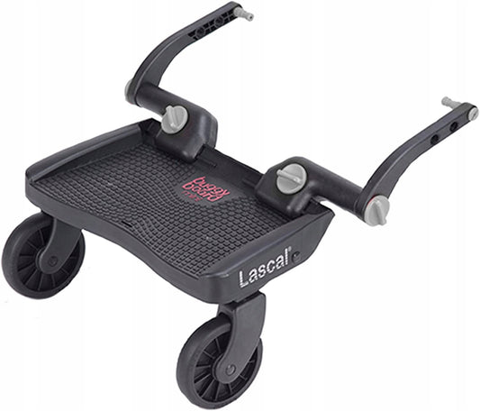 LASCAL Buggy Board Mini DOSTAWKA uniwersalna 22kg, czarna dostawka do wózka dla dzieci 2-5 lat