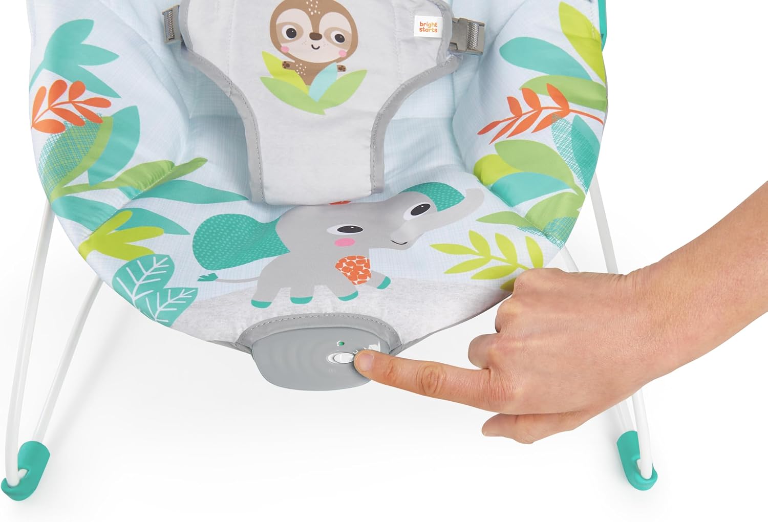 BRIGHT STARTS Rainforest vibrating and musical bouncer