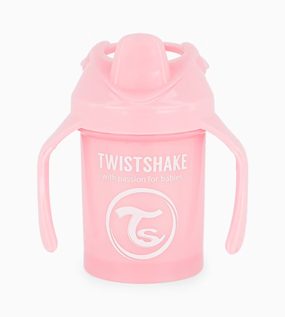 TWISTSHAKE Mini Cup nerozlievací pohár s náustkom a mixérom 230 ml 4 m+