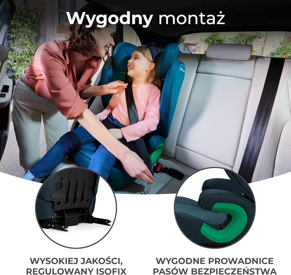 KINDERKRAFT JUNIORFIX2 i-Size autosedačka 9-36kg sk. 1/2/3