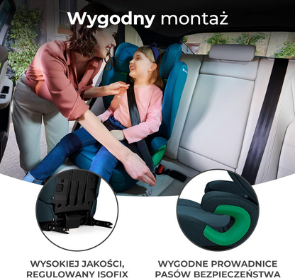 KINDERKRAFT JUNIORFIX2 i-Size autosedačka 9-36kg sk. 1/2/3