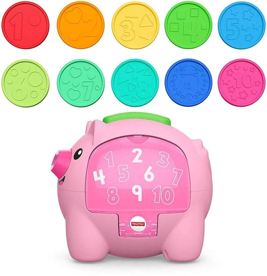 FISHER-PRICE interaktívne prasiatko pokladnička s pohybom a zvukmi  J. ANGLICKÝ