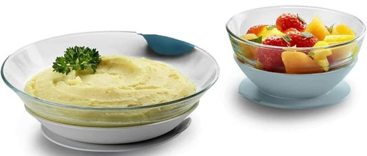 BEABA conjunto de loiça com ventosa de silicone DURALEX 2 peças