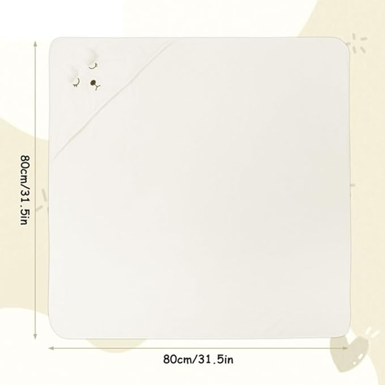 AOLSO uterák s kapucňou 80x80 cm
