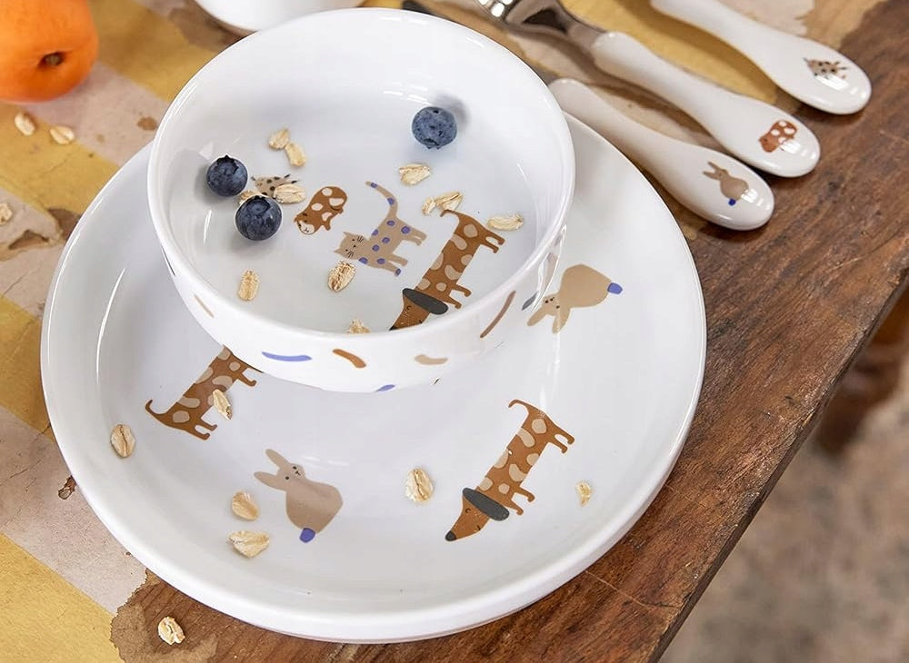 LASSIG Little Mateys súprava porcelánového riadu 3el.