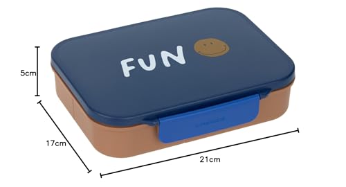 LÄSSIG Little Gang Smile śniadaniowe pudełko z przegródkami bento