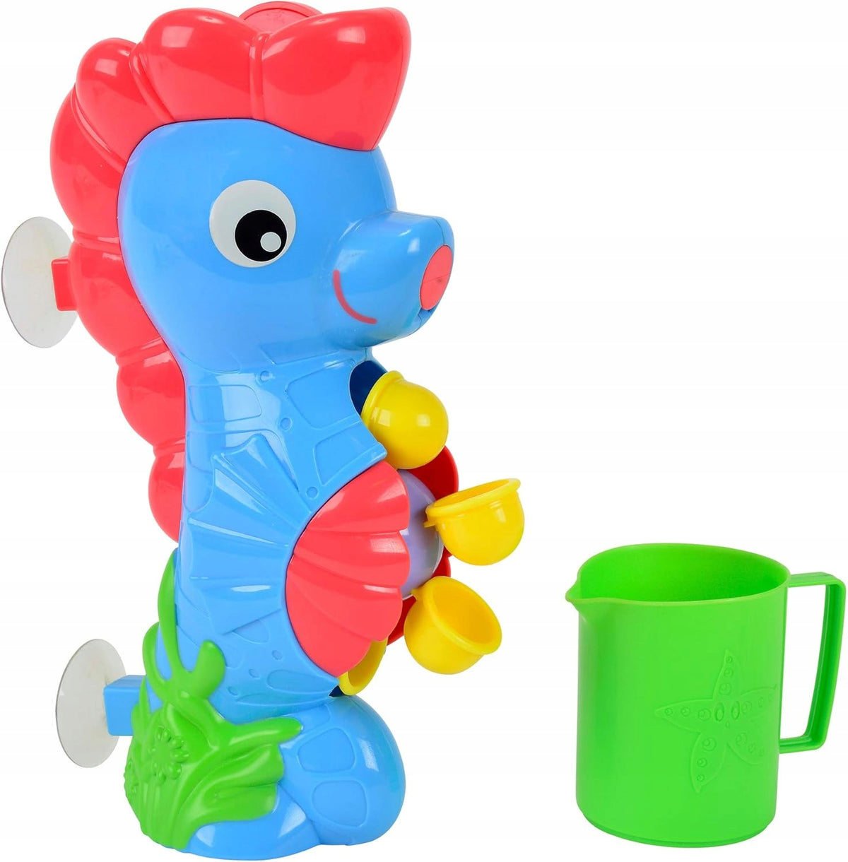 SIMBA ABC morský koník s vodným kolieskom a prísavkami + pohár 26 cm