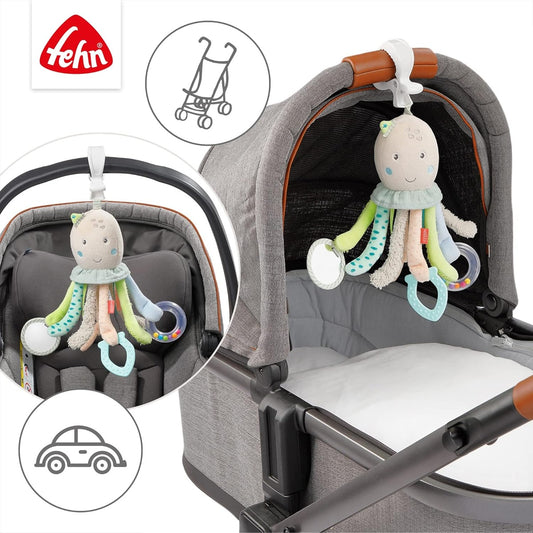 FEHN závesná hračka na kočík, postieľku a autosedačku CHOBOTNICA 32 cm