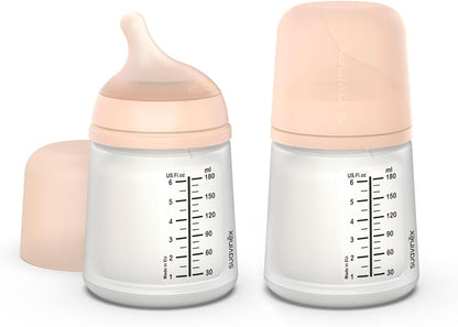 SUAVINEX бутилка ZERO ZERO 180ml x2 Adaptable Flow (A)