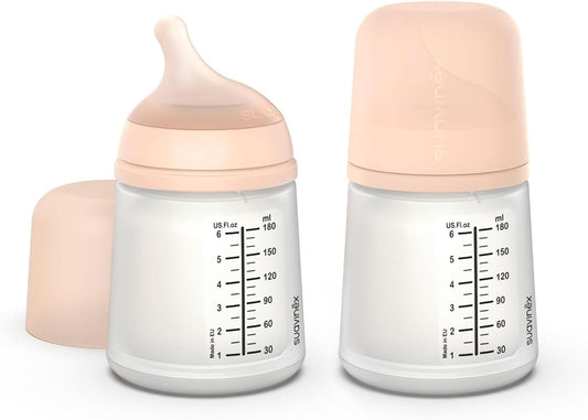 SUAVINEX fľaša ZERO ZERO 180 ml x2 Adaptable Flow (A)