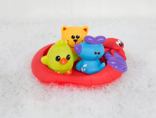 PLAYGRO Splash and Float gumené hračky do kúpeľa 6 m+ 4 kusy