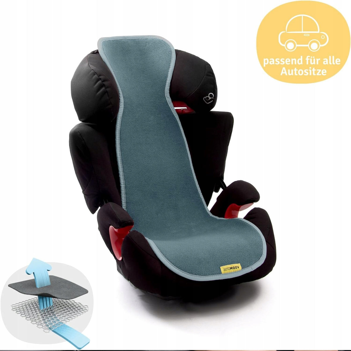 AEROMOOV vzduchová vrstva VLOŽKA PROTI POTENIU do autosedačky gr2/3