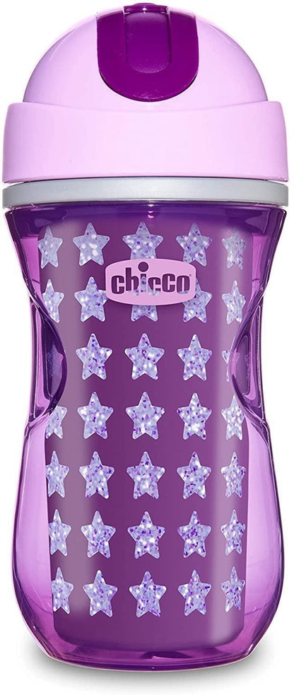 CHICCO Sport Cup hrnček s neprepustnou slamkou, 300 ml, 14 m+