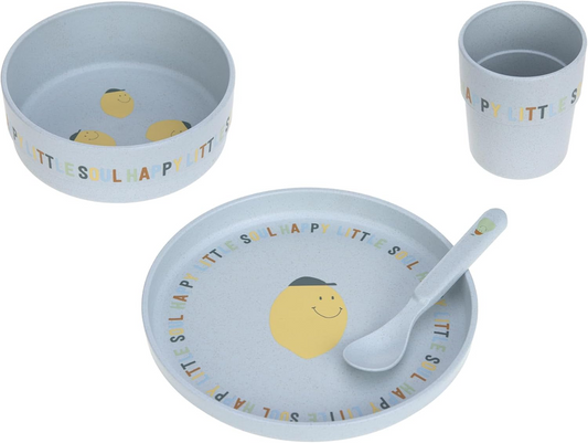 LASSIG servis utan melamin Happy Fruits Lemon