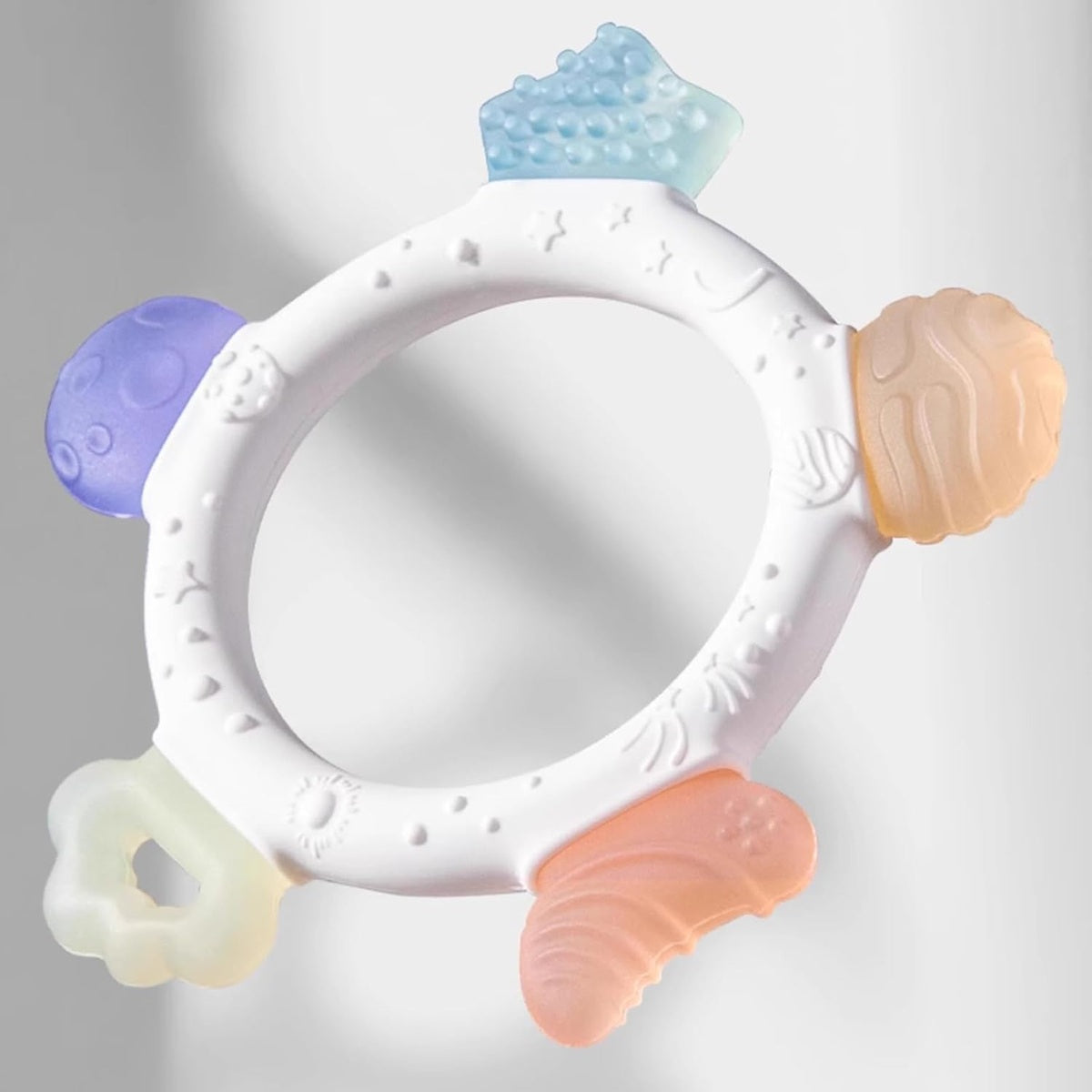 AKOLIK extra mäkké silikónové masážne hryzadlo 9,5 cm 3 m+