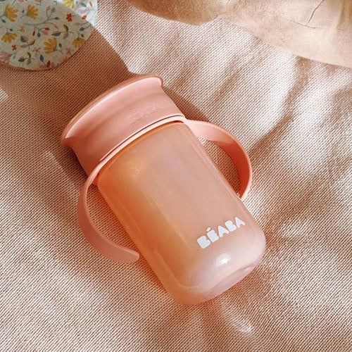 Béaba tréningový 360° pohár pink 340 ml 12m+