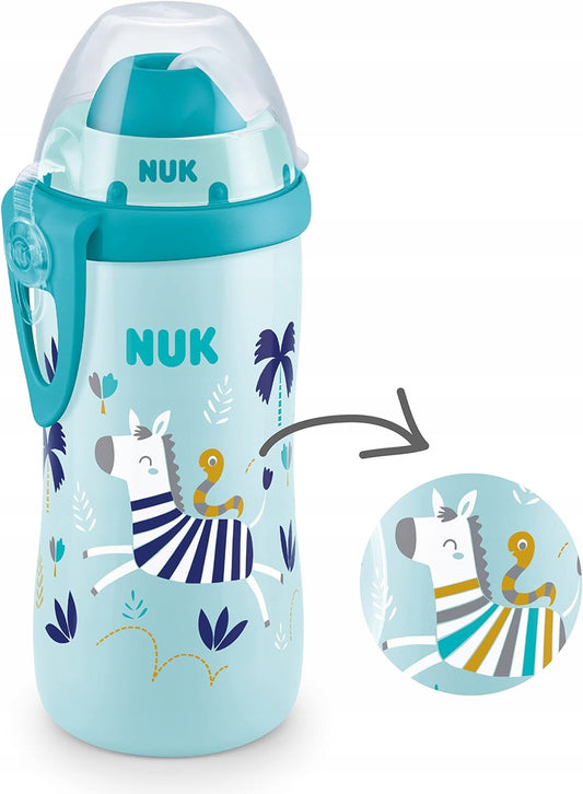 NUK Flexi Cup SZÍVÓSZÁLAS PALACK 300 ml kaméleon hatás
