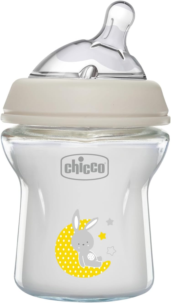 CHICCO NaturalFeeling SKLENENÁ fľaša 150 ml 0+ pomalý prietok
