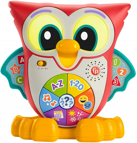 FISHER-PRICE interaktivní SOVA světla 90 melodií vět FRANCOUZŠTINA 18 m+