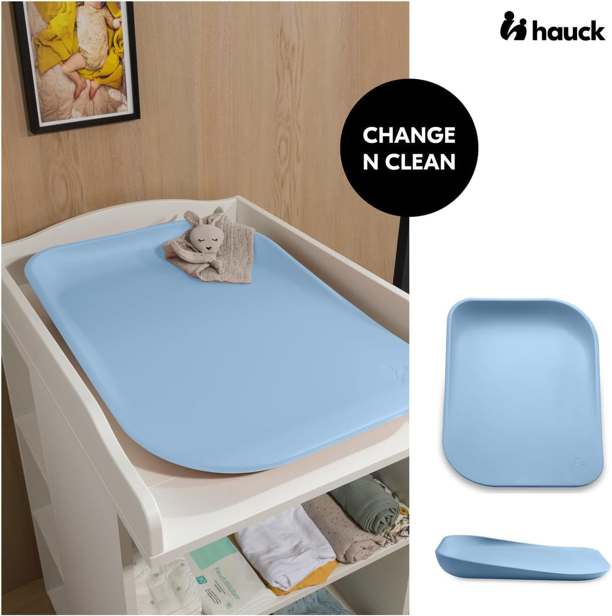 HAUCK CHANGE N CLEAN prebaľovací pult pre bábätká 50x70 cm