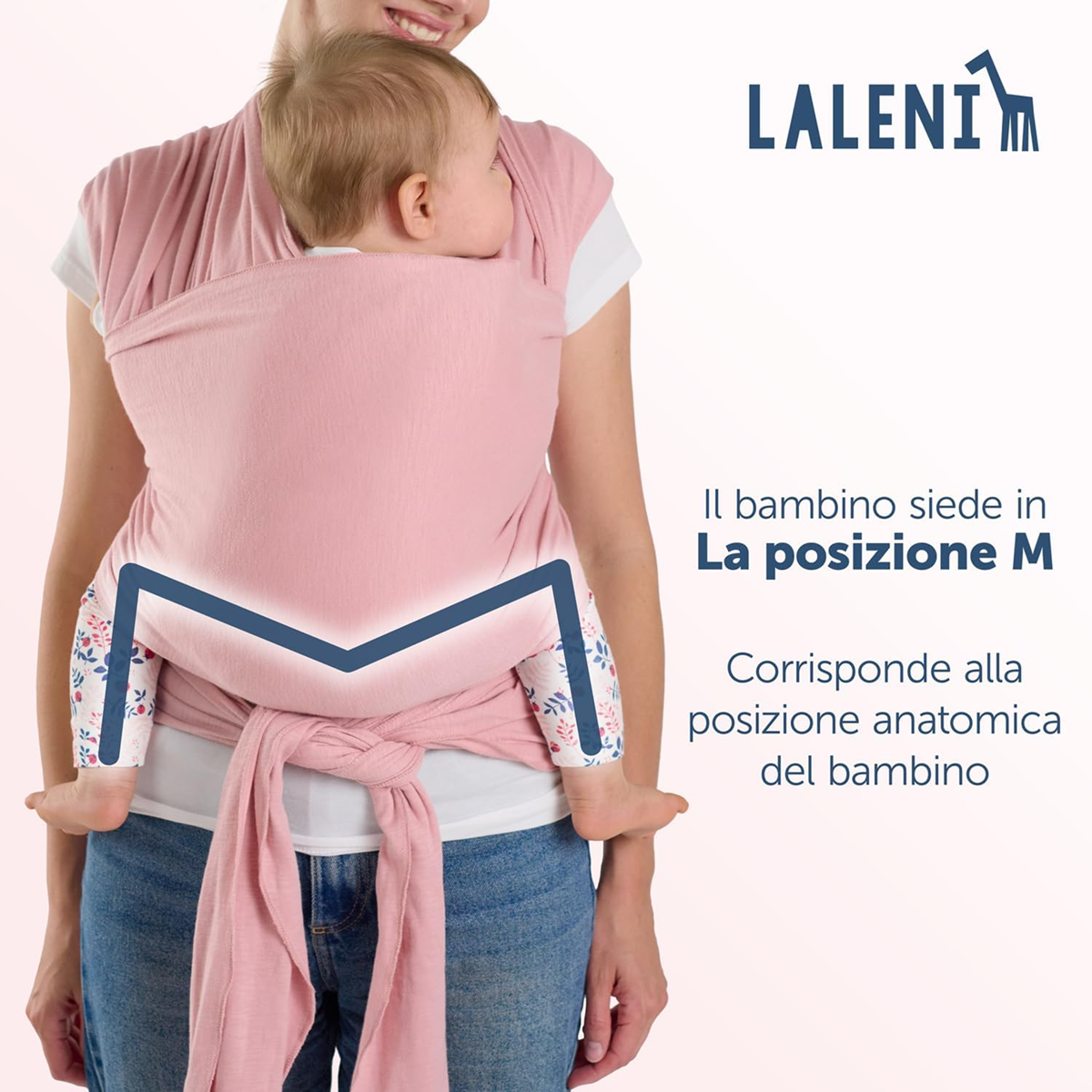 LALENI elastická šatka na nosenie detí do 15 kg