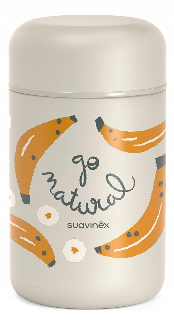 SUAVINEX Go Natural madtermos i stål 400 ml
