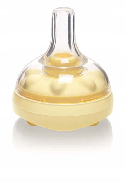 MEDELA butelka 250 ml + smoczek CALMA, żółty smoczek antykolkowy dla niemowląt, BPA free