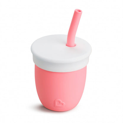MUNCHKIN C'est Silicone! hrnček so slamkou 6 mesiacov+ 120ml