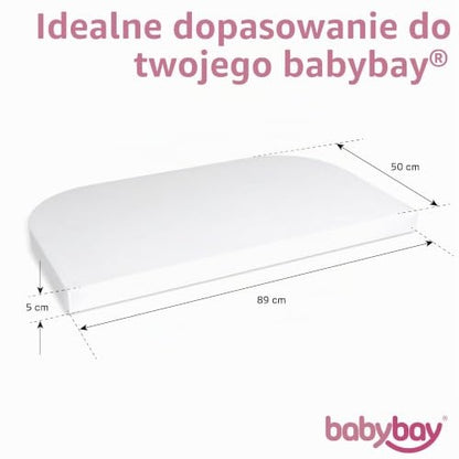 BABYBAY Deluxe Organic plachta 89x50 cm biela