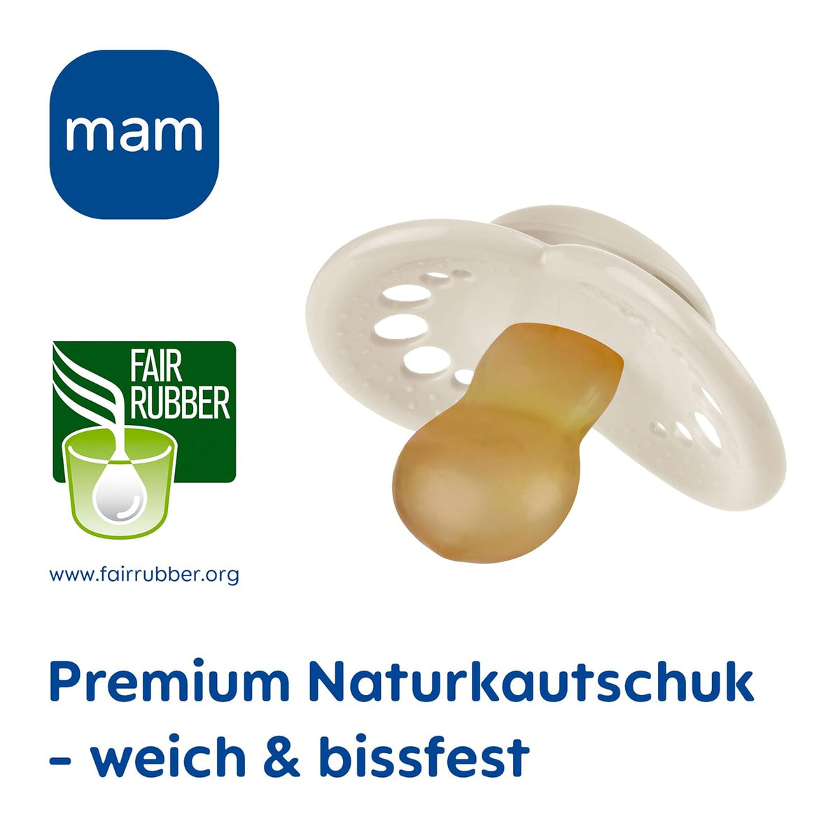 MAM Original latex pacifier 16m+ x2