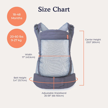 BECO TODDLER nosič na pracky 9-27kg mesh 3d