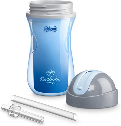 CHICCO Sport Cup netečúci pohár so slamkou 266 ml 14 m+