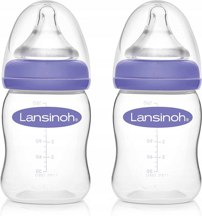 LANSINOH fľaše 160 ml x2 cumlíky S