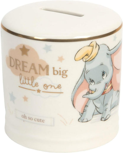 WIDDOP & Co Disney keramická pokladnička Slon Dumbo 8,5 × 8,5 cm