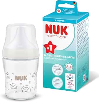 NUK Perfect Match anti-colic glass bottle 120 ml 0+