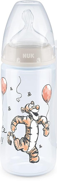 NUK First Choice+ Tiger fľaša 300 ml 6-18 m cumlík M