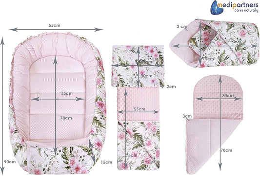 MEDIPARTNERS nest, insert, pillow, swaddle, blanket