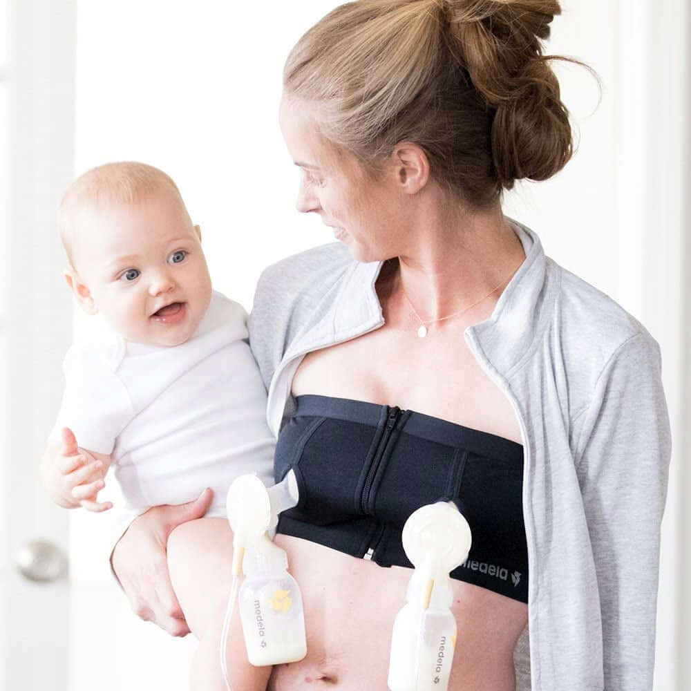 MEDELA gorset do laktatora EASY EXPRESSION M, czarny, do odciągania pokarmu z laktatorem elektrycznym