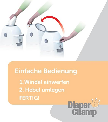 DIAPER CHAMP kôš na plienky NA VRECKÁ NA ODPAD +/-50 plienok