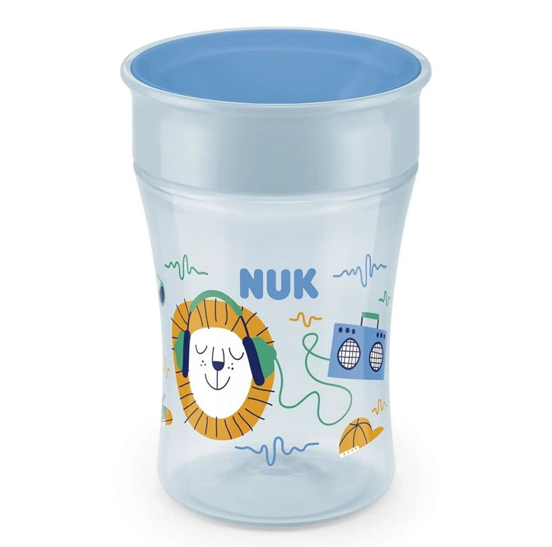 NUK Magic Cup netečúci pohár s náustkom 360° 230 ml 8 m+
