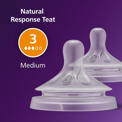 Philips Avent Natural Response cumlík na fľašu (3) 1m+ x2
