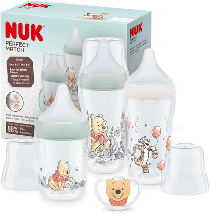 NUK Perfect Match startsæt med flaske + sut Winnie The Pooh