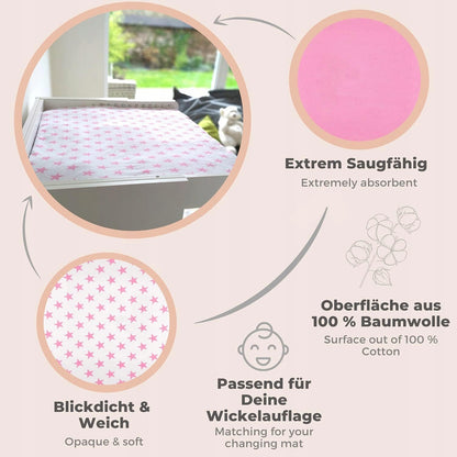 LILLY&BEN pokrowiec na przewijak frotte 50x70 x2