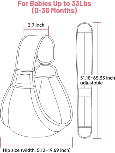 MUMGAROO nosič PAS šatka do 15kg