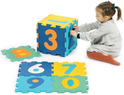 LUDI skladacia puzzle podložka 2v1 čísla 90x90