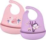 VICLOON silikónový podbradník s vreckom x2 6m+