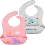 VICLOON silikónový podbradník s vreckom x2 6m+