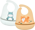 VICLOON silikónový podbradník s vreckom x2 6m+