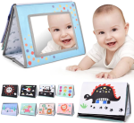 AOLSO senzorická kontrastná knižka ZRKADIELKO hryzátko