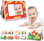 AOLSO senzorická kontrastná knižka ZRKADIELKO hryzátko